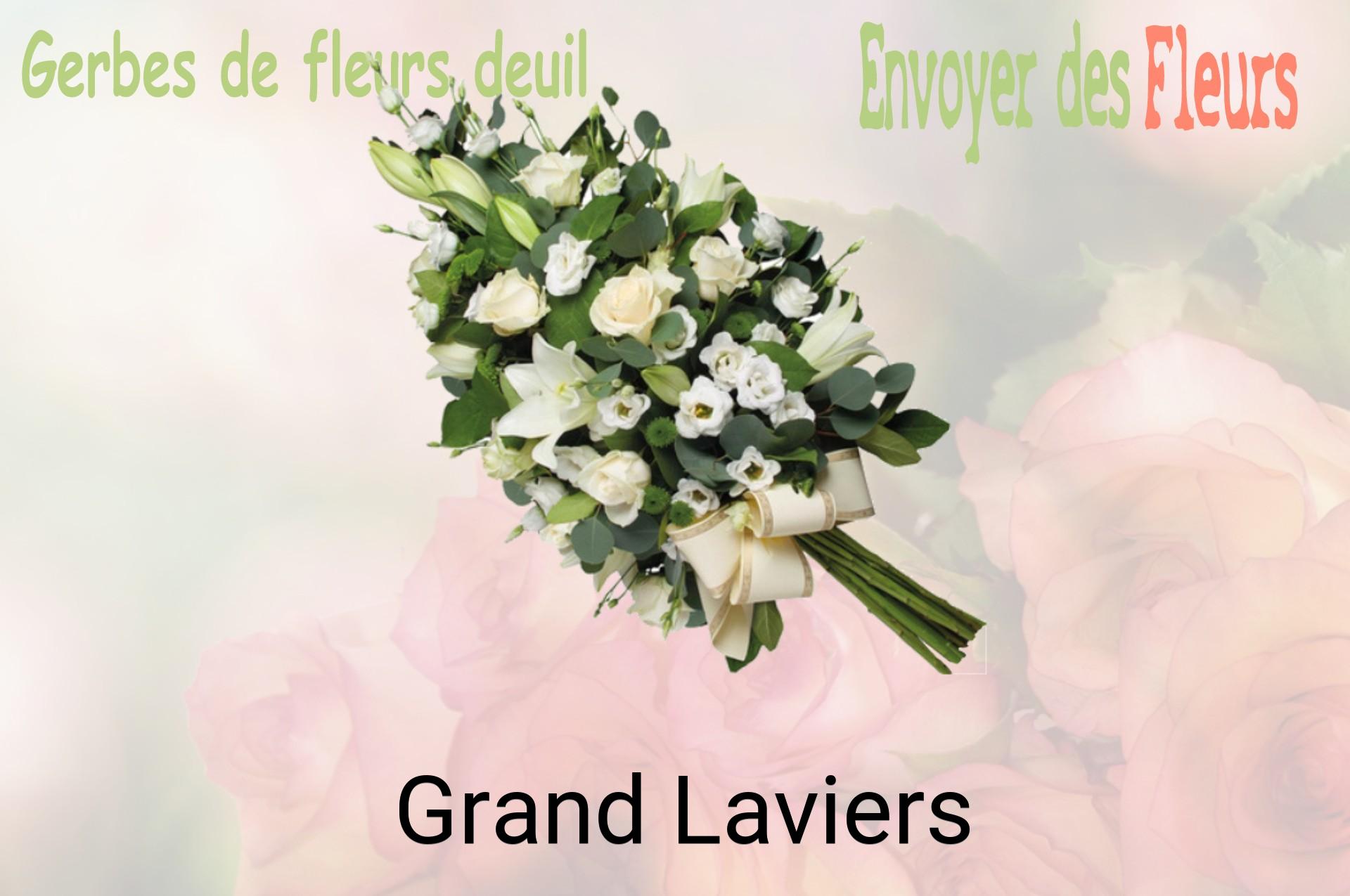 Gerbe de fleurs de deuil livrée à Grand-Laviers
